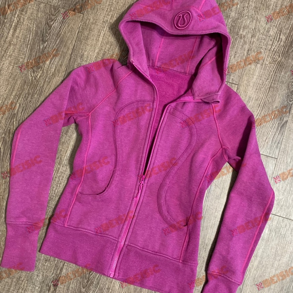 lululemon Magenta Scuba Zip-Up Hoodie Size 4 (XS/S)